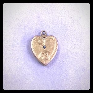 14k Yellow Gold Heart Locket Pendant/Charm